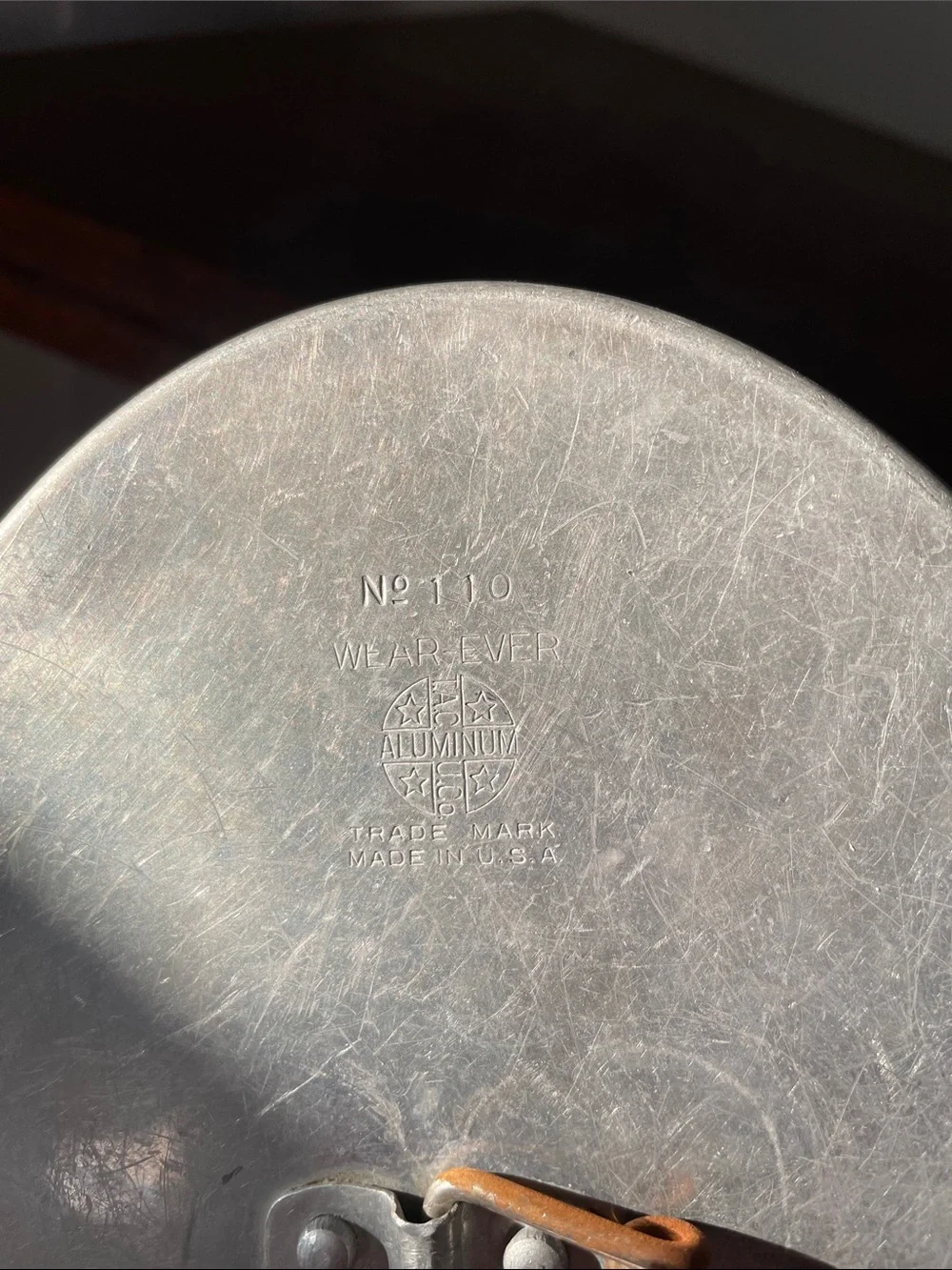 Vintage aluminum wear-ever bread - pudding mold